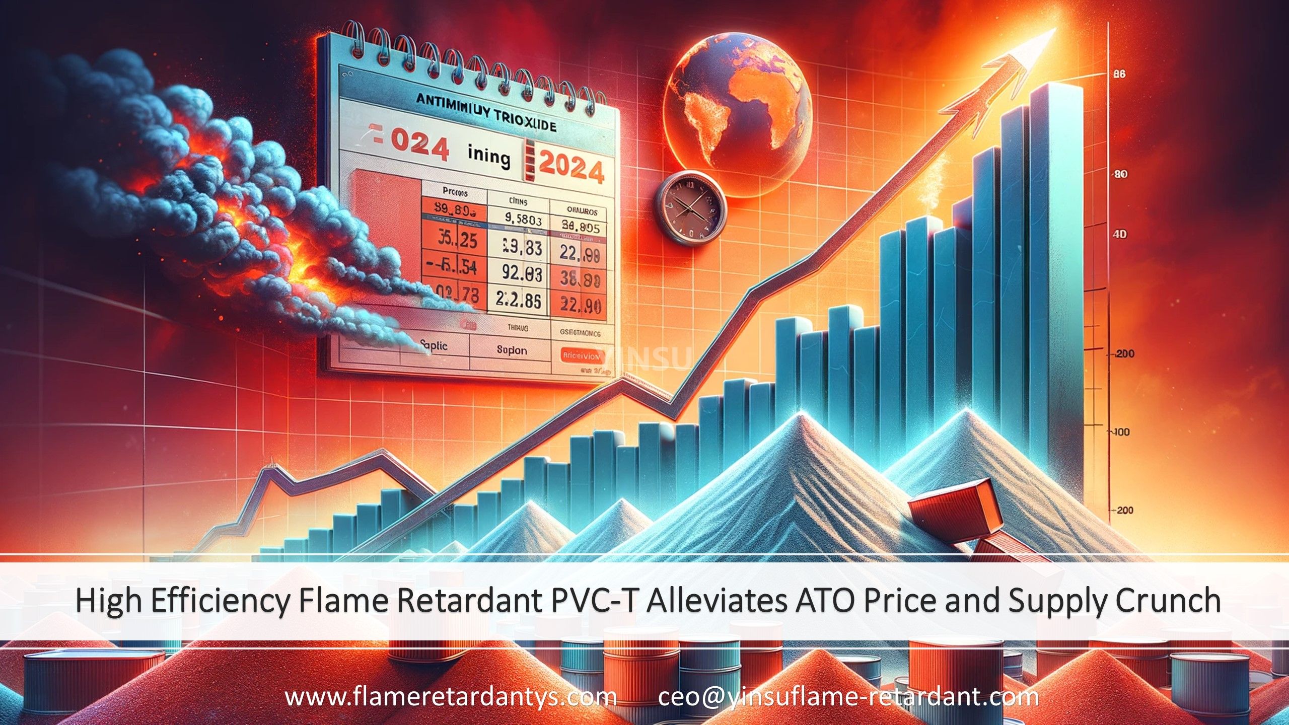 Newly Developed Highly Efficient Flame Retardant PVC-T to Cope with the High Price and Tight Supply of ATO