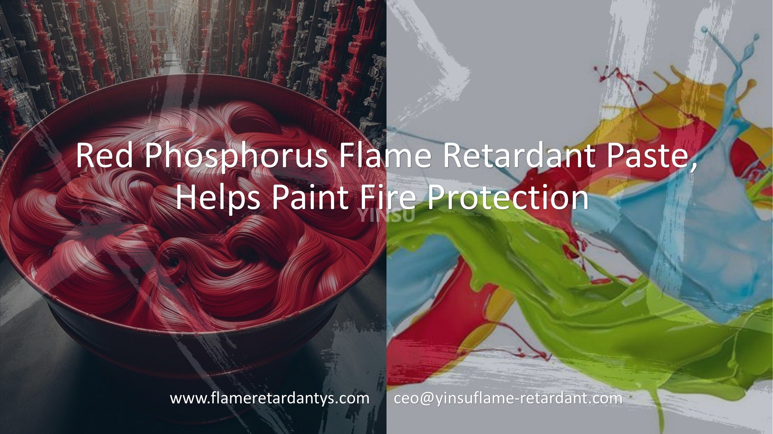 Red Phosphorus Flame Retardant Paste, Helps Paint Fire Protection