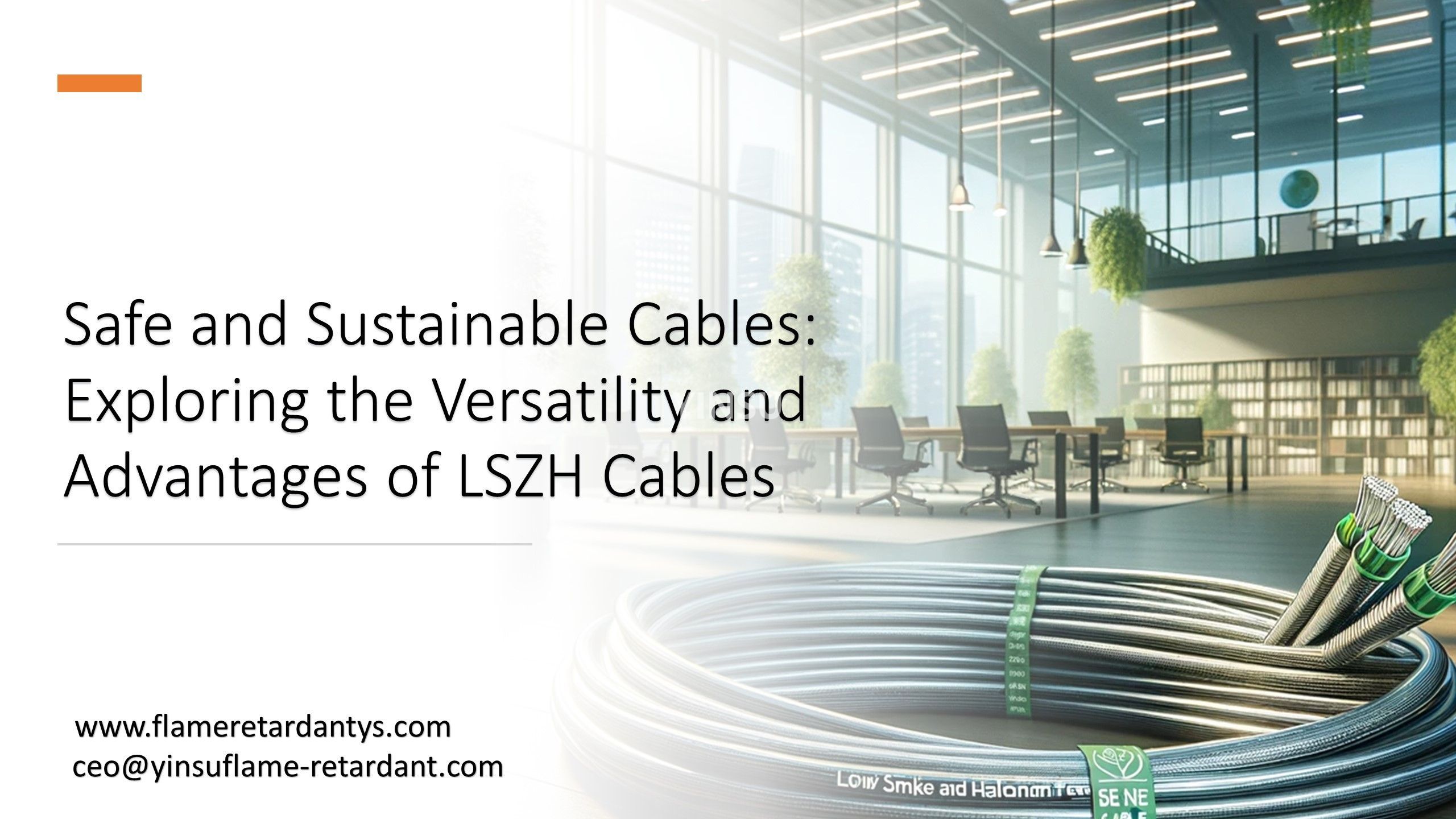 3.1 Safe and Sustainable Cables Exploring the Versatility and Advantages of LSZH Cables
