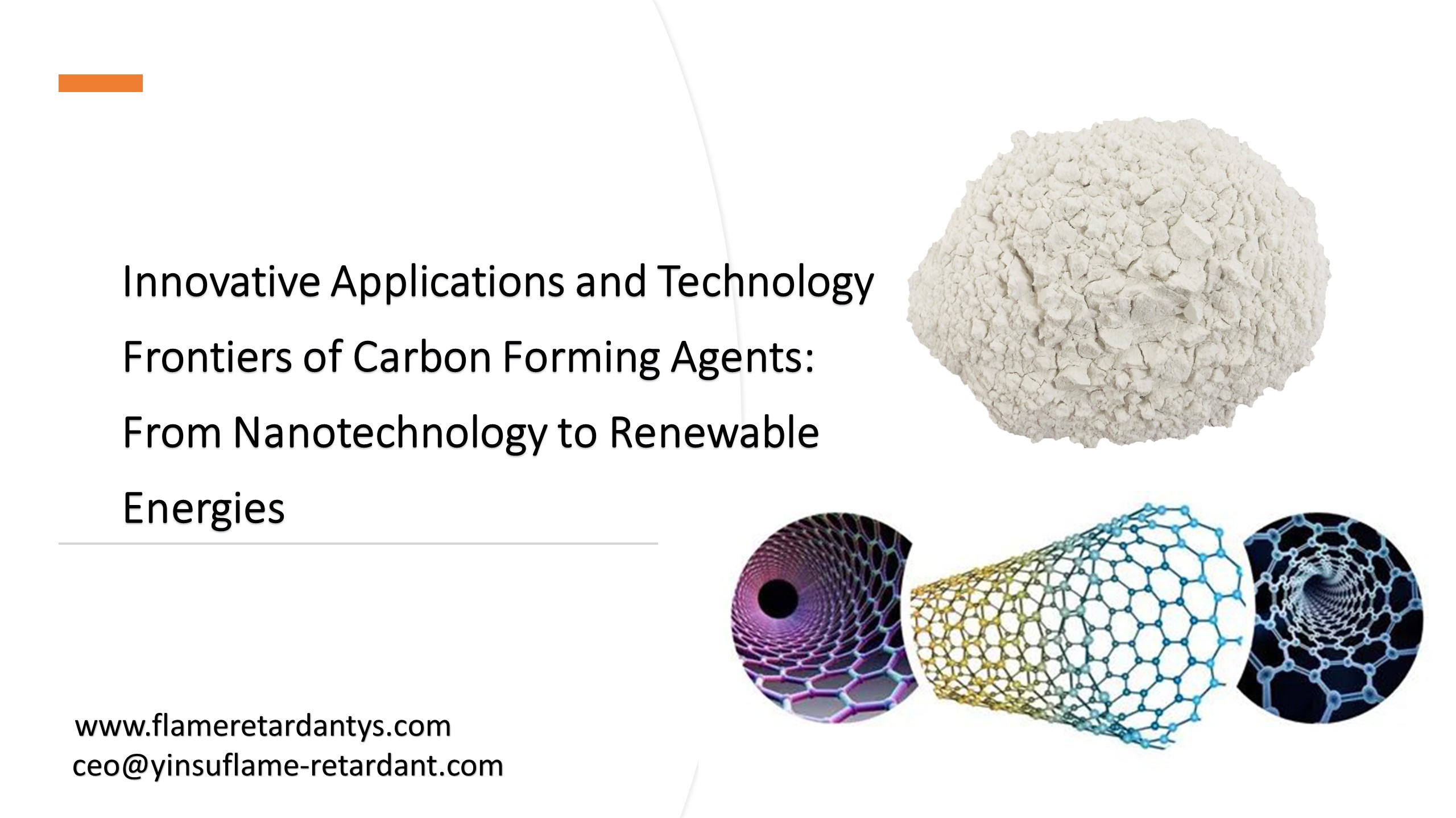 Innovative Applications and Technology Frontiers of Carbon Forming Agents From Nanotechnology to Renewable Energies