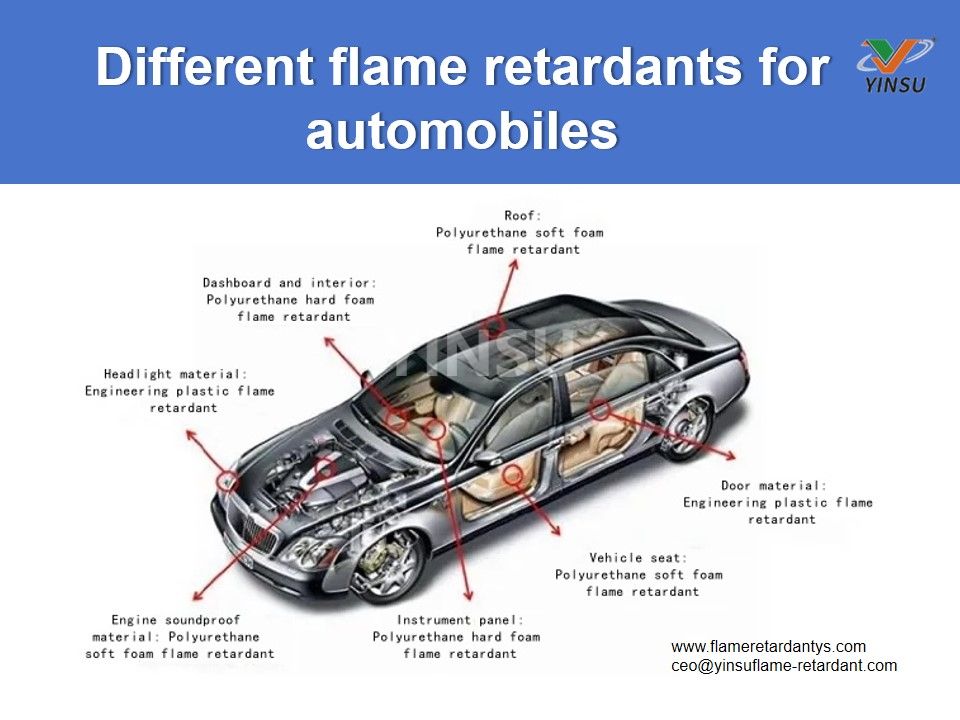Different flame retardants for automobiles