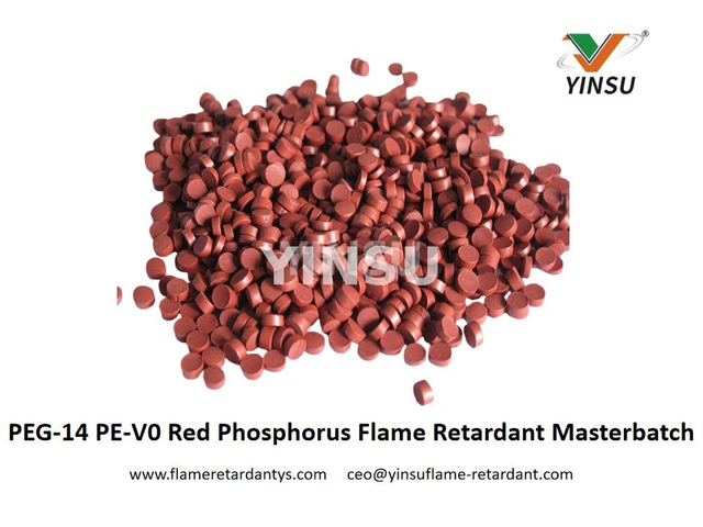 PEG-14 PE-V0 Red Phosphorus Flame Retardant Masterbatch