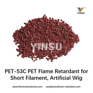 PET-53C PET Flame Retardant for Short Filament, Artificial Wig