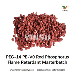 PEG-14 PE-V0 Red Phosphorus Flame Retardant Masterbatch