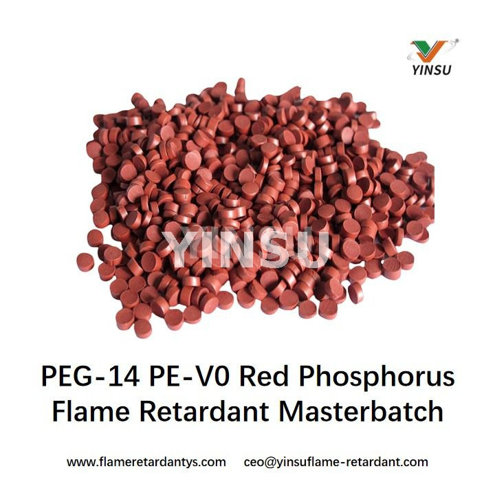 PEG-14 PE-V0 Red Phosphorus Flame Retardant Masterbatch