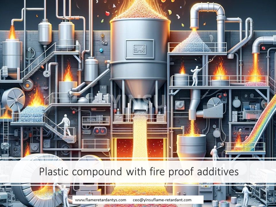 3.20 process of produce plastic compound with fire proof additives