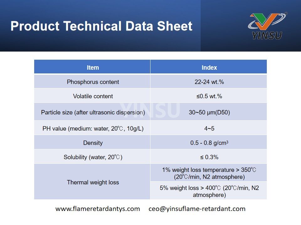 Product Technical Data Sheet YS-22G