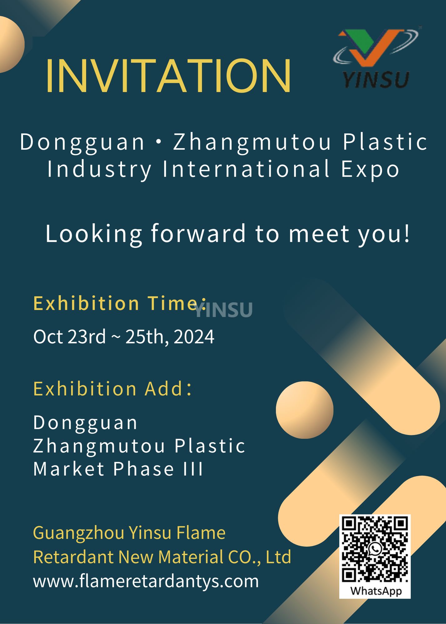 Invitation To “Dongguan - Zhangmutou Plastics Industry International Expo”.