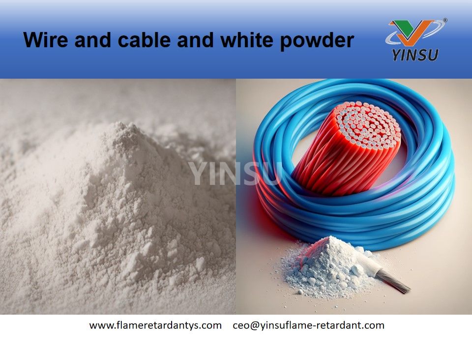 Wire and cable and white powder