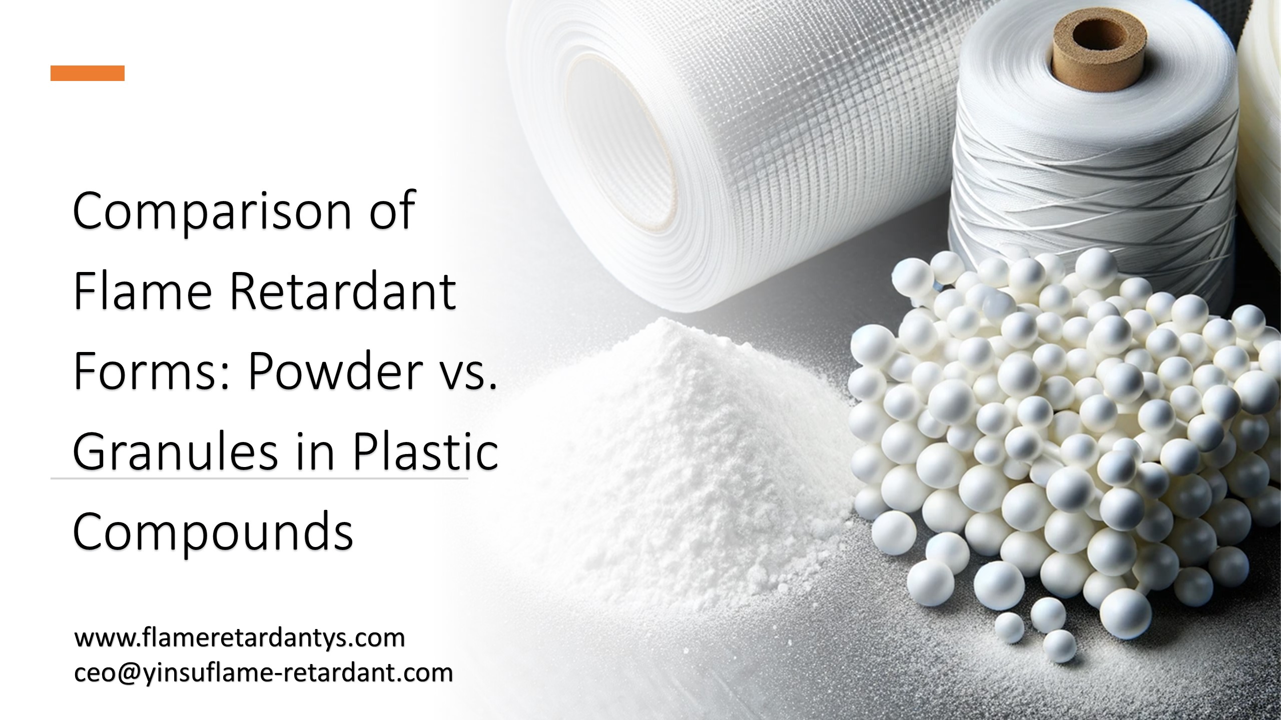 Comparison of Flame Retardant Forms Powder vs. Granules in Plastic Compounds