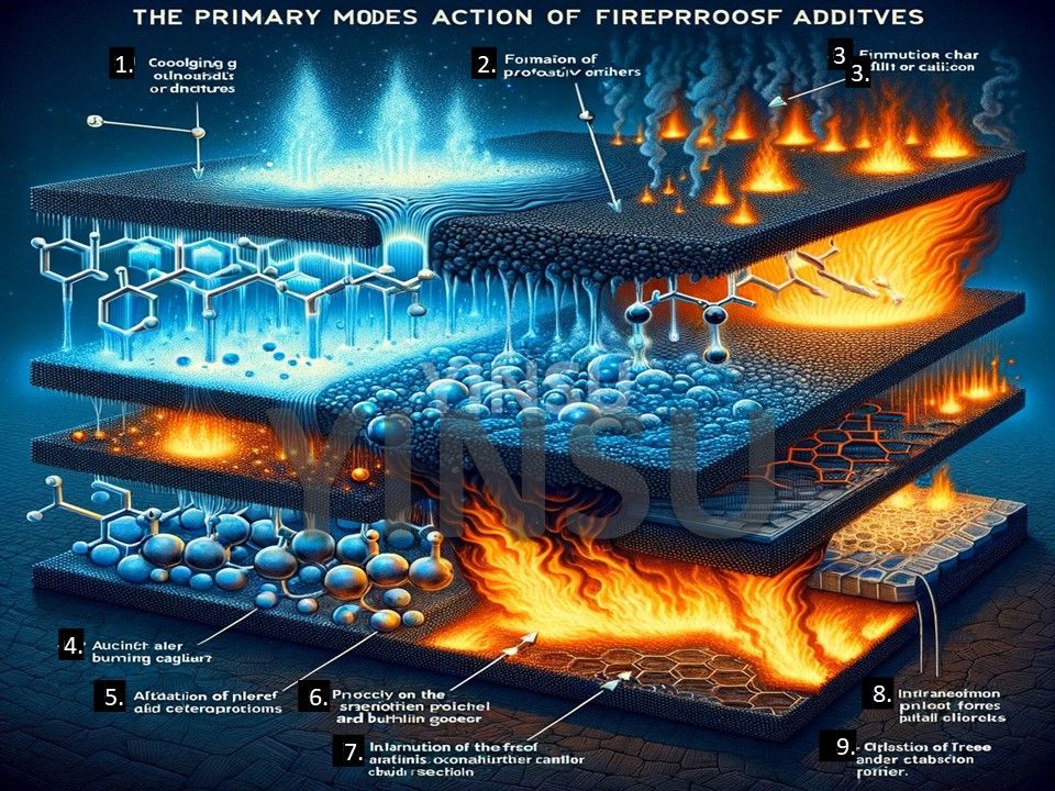3.19 fire proof additives function through several primary modes of action