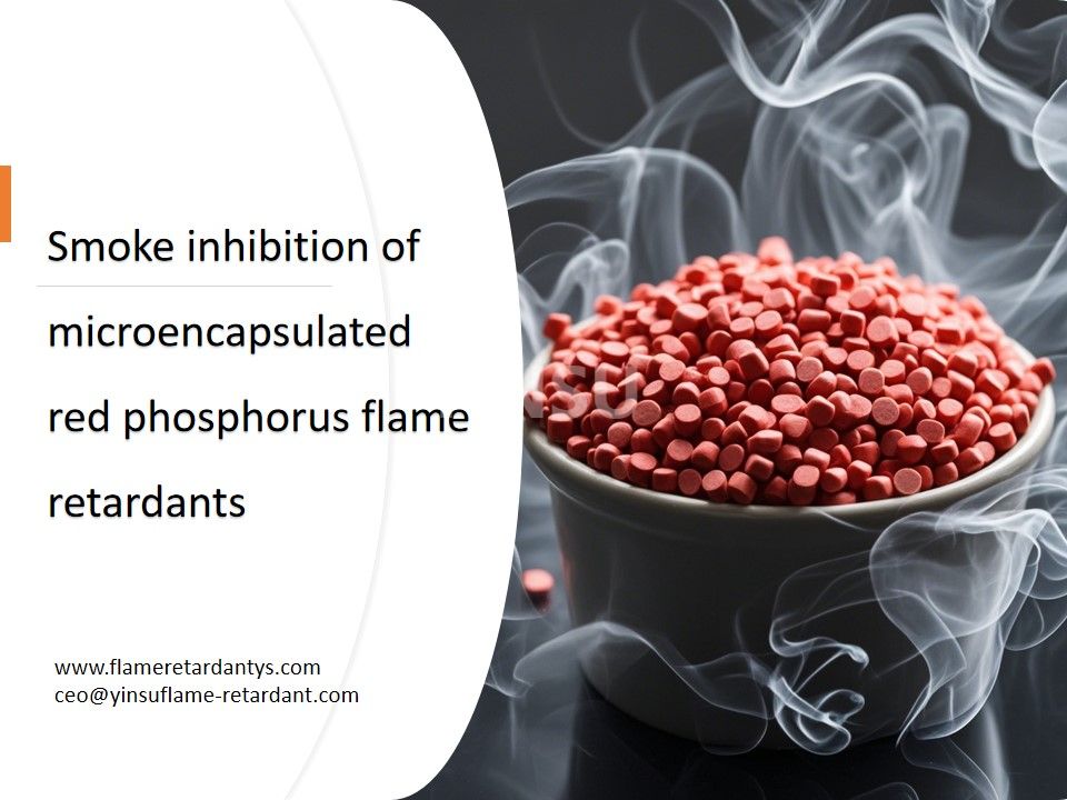 Smoke inhibition of microencapsulated red phosphorus flame retardants