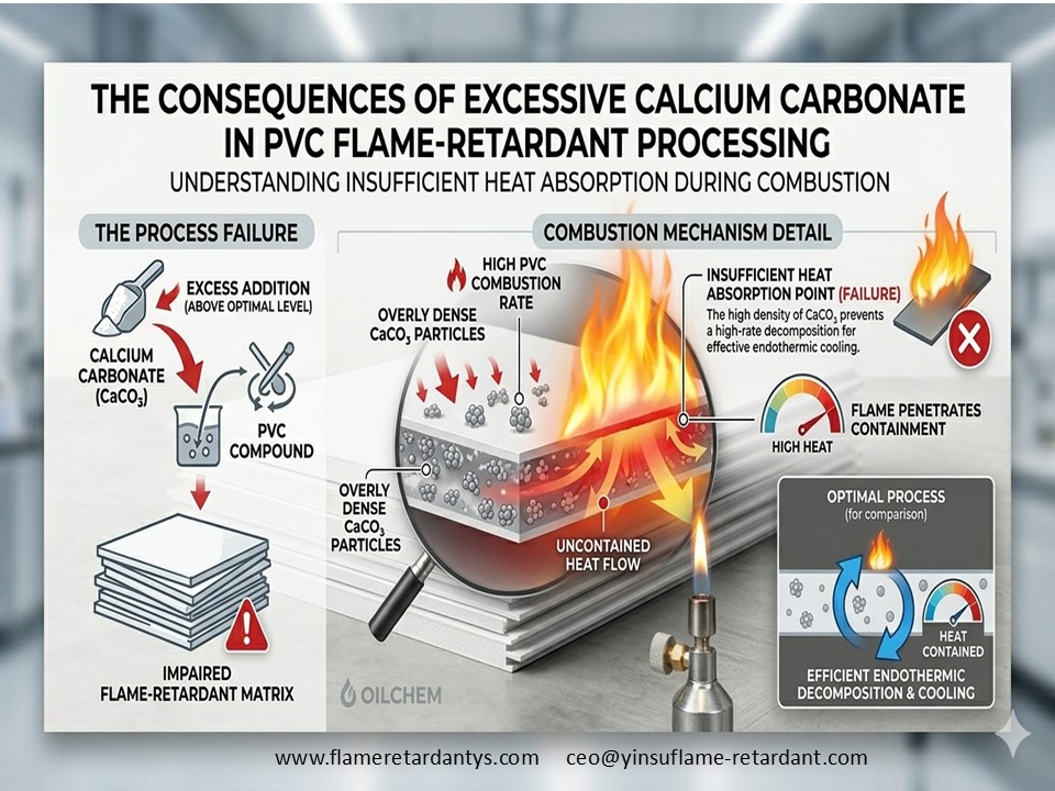 0604 2 1 PVC flame retardant Insufficient endothermic effect to stop fire